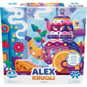 Goliath Alex Krugli: Tea Party 1000-Piece Puzzle - Completed Size 26.75 x 18.26 Inches - Ages 12 and Up