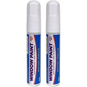 Cosco Window Paint Marker, for Car Windows, Mirror, Storefront Window, Wedding, Parades and Party Decorations, White Ink (098179)