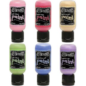 Dyan Reaveley's Dylusions Paint - Pastels Bundle - Six Flip Cap 1 Ounce Bottles