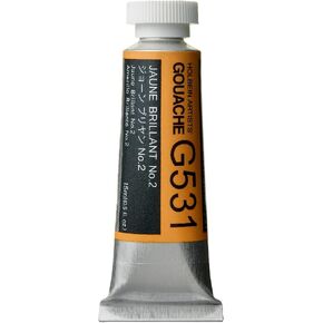 Holbein Artists Gouache Jaune Brillant No.2 15ml (C)