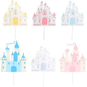 Pretyzoom 6pcs Castle Cake Insert Cake Cake Cake Ornamp