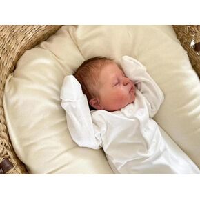 Sleeping Reborn Baby Dolls 19 inch Baby Doll Boy Real Life Toddler Girl Toy, Realistic Newborn Babies Soft Silicone Weighted Body Baby Doll Handmade Children Gifts
