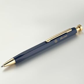 Blue Gel Pen-Stunning Click Pen with 24K Gold Finish, Hexagonal Design, ADMOK Black G2 Refill, Best Gift Set for Men & Women, Professional Executive Office, Nice Fancy Retractable Pens