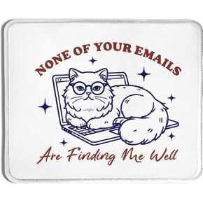 Funny Mouse Pad for Work, Funny Cat Mouse Pads for Office Wireless Mouse Computers Laptop Desk Accessories, Funny Office Gifts, Office Humor Gifts, Cat Office Supplies, 9.5x7.9 Inch