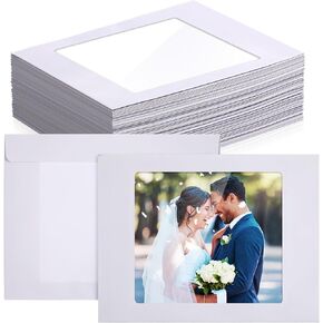 Ctosree Full Face Window Envelopes 37lb Paper Bright White Booklet Window Envelopes with a Clear Full Window for Photos Catalog Magazine Brochures Certificates Company Calendar, 9 x 12 Inch (100 Pcs)