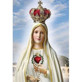 Maiyiyi Crown Virgin Mary Diamond Painting 5d Full Round Diamond Painting Virgin Mary Crystal Diamond Paint