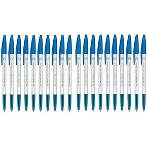 Reynolds 045 Fine Carbure Ball Point Blue Pen 0.45mm (Pack of 20 Pens) - Blue Pen