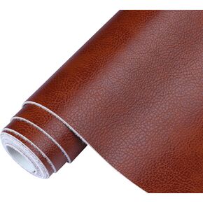 GLOREIEY 1Roll Faux Leather Sheets Fabric 12" X53" Used for Making Leather Earrings, DIY Sewings, Sofa, Handbag, Earrings, Hair Bows Decorations (White)