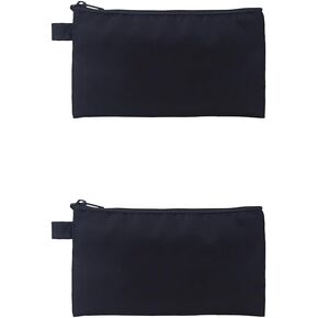 Money Bank Deposit Bag with Zipper Lightweight Money Holder Nylon Waterproof Coin Change Bag