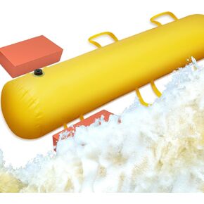 Flood Barriers for Home Reusable Flood Prevention Barriers Water Barrier for Flooding PVC Flood Bags Sandbag Alternative PVC Water Diversion Tubes with Fixed Handle (24 Ft x 20 In x 12 In)