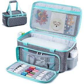 Large Carrying Case Compatible with Cricut Joy Xtra Smart Cutting Machine, Cri cut Joy Xtra Case with Pockets for Cri cut Accessories, Cri cut Tools