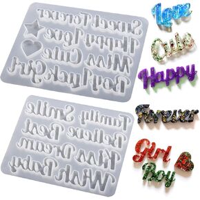 (4 Pack) Resin Earring Molds, Resin Jewelry Molds for Epoxy Variety Shape Silicone Pendant Molds for Women Earring Making