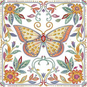 MXJSUA Butterflies مجموعات الطلاء الماس الخاصة للبالغين ، والفراشات 5D الخاصة بأطقم فن الماس ، وأحجار الراين الكريستالية ، اللوحة الفنية للأحجار الكريمة لزينة الجدار المنزلي 12 × 12 بوصة in Kuwait