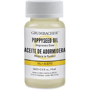 Grumbacher Poppyseed Oil Medium, 2-1/2 Oz. Jar, # 5622