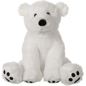 Apricot Lamb Toys Plush White Polar Bear Stuffed Animal Soft Cuddly Perfect for Child （White Polar Bear ，8 Inches