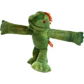 Wild Republic Huggers Iguana, Stuffed Animal, 8 Inches, Slap Bracelet, Plush Toy, Fill is Spun Recycled Water Bottles