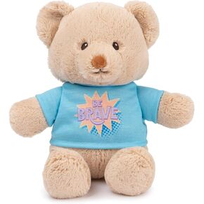 GUND “You Got This" Sustainable Message Bear with Green T-Shirt, Teddy Bear Made from 100% Recycled Materials for Ages 1 and Up, Tan, 12"