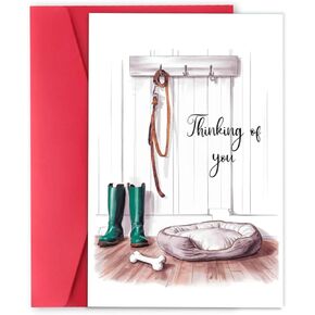 Sympathy Card for Loss of Pet, Dog Remembrance Gift, Bereavement Card for Family & Friends