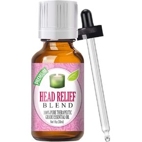 Head Relief Blend Essential Oil - 100% Pure Therapeutic Grade Head Relief Blend Oil - 30ml