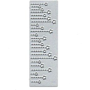 Silver Stars Background Cutting Dies,Five Pointed Star Background Frame Metal Die,Cuts Christmas Embossing Stencils for Card Making DIY Scrapbooking Decorative Scrapbooking Die-Cuts