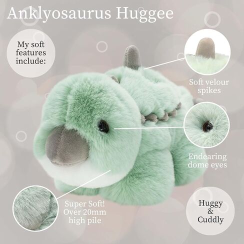 World’s Softest Small Baby Ankylosaurus Stuffed Animal for Baby, Toddler, Kids- Dinosaur Toy- Soft, Huggable Stuffed Ankylosaurus- Adorable Toy Made from Kid-Friendly, Quality Materials in Saudi Arabia