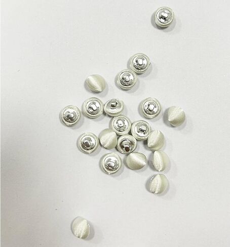 20Pcs 10mm Round Mini Satin Fabric Covered Sewing Buttons for Vintage Suits Wedding Bridal Dress (OneSize, Burgundy) in Kuwait