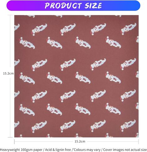 Christmas Scrapbook Paper Pad Abstract Texture Vintage Journaling Scrapbooking Supplies Craft Kits 6"x6" Cardstock Patterned Cardmaking Paper Pack DIY Photo Frame Background Decorative Page-24 Sheets in Saudi Arabia