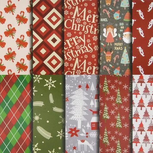 Christmas Scrapbook Paper Pad Abstract Texture Vintage Journaling Scrapbooking Supplies Craft Kits 6"x6" Cardstock Patterned Cardmaking Paper Pack DIY Photo Frame Background Decorative Page-24 Sheets in Saudi Arabia