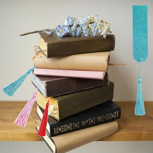Acrylic Colorful Bookmark， Pretty and Increase Reading Interest， for DIY Crafts Hanging Tag Gift Tag Price Tags(4pcs) in Saudi Arabia