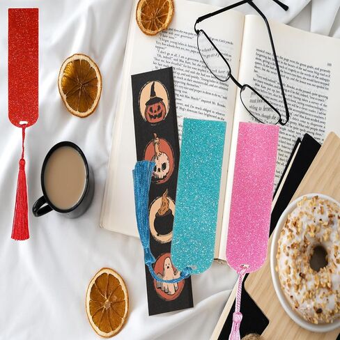 Acrylic Colorful Bookmark， Pretty and Increase Reading Interest， for DIY Crafts Hanging Tag Gift Tag Price Tags(4pcs) in Saudi Arabia