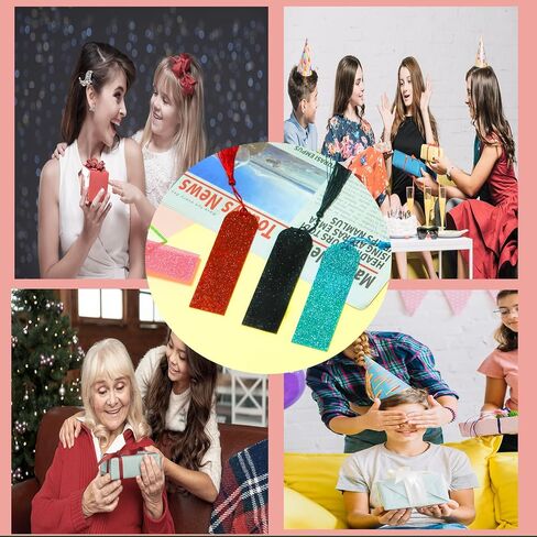 Acrylic Colorful Bookmark， Pretty and Increase Reading Interest， for DIY Crafts Hanging Tag Gift Tag Price Tags(4pcs) in Saudi Arabia