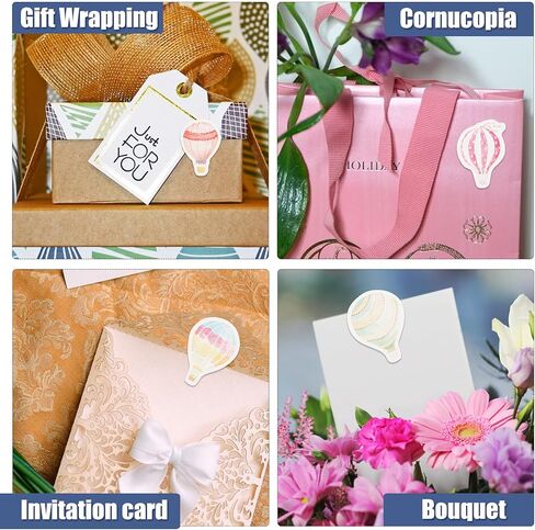 5 صناديق قصاصات القصاصات ملصقات تعيين ملصقات بالون الهواء الساخن ملصقات الكرتون شارات مزخرفة للماء للاصطدامات DIY Crafts Album in Kuwait