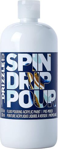 FolkArt, Cloud 9 17.6 fl oz High Gloss Finish, 50381 Drizzle Premium Pre-Mixed Acrylic Fluid Pouring Paint in Assorted Colors, Perfect for Indoor and Outdoor Arts and Crafts Projects in Kuwait