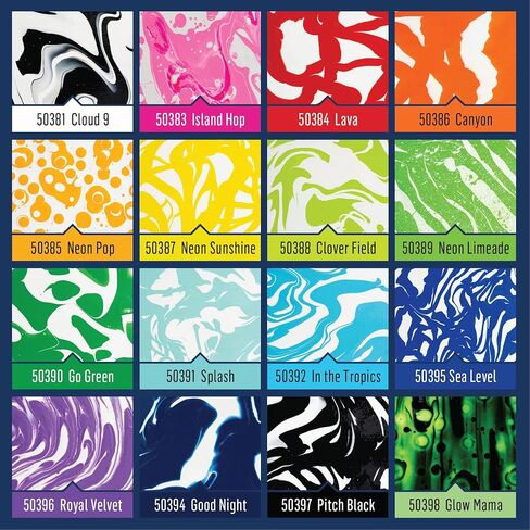 FolkArt, Cloud 9 17.6 fl oz High Gloss Finish, 50381 Drizzle Premium Pre-Mixed Acrylic Fluid Pouring Paint in Assorted Colors, Perfect for Indoor and Outdoor Arts and Crafts Projects in Kuwait