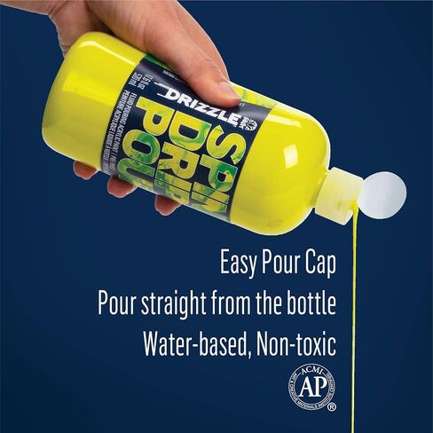 FolkArt, Cloud 9 17.6 fl oz High Gloss Finish, 50381 Drizzle Premium Pre-Mixed Acrylic Fluid Pouring Paint in Assorted Colors, Perfect for Indoor and Outdoor Arts and Crafts Projects in Kuwait