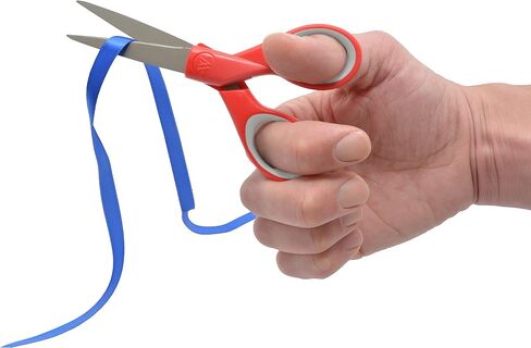 Westcott 55875 Craft Scissors Set, Scissors For Office, Home and Classroom, 8-Inch / 5-Inch / 3-Inch, Red/Gray, 3 Pack in Kuwait