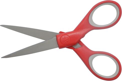 Westcott 55875 Craft Scissors Set, Scissors For Office, Home and Classroom, 8-Inch / 5-Inch / 3-Inch, Red/Gray, 3 Pack in Kuwait
