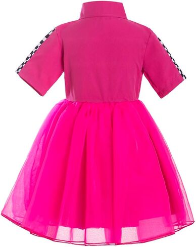 Race Car Outfit Car Birthday Outfit Racer Girl Dress Baby Girl Outfit Red Racer Halloween Kids Costume in Saudi Arabia