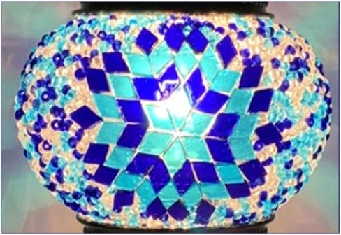 طقم مصباح الفسيفساء التركي ، فسيفساء ملون من الزجاج الملون حبة المغربية الجنينية مصباح DIY Material Kit مع لمبة LED مدمجة للبناء الجماعي الحقل الدافئ للطفل الزوجي in Kuwait