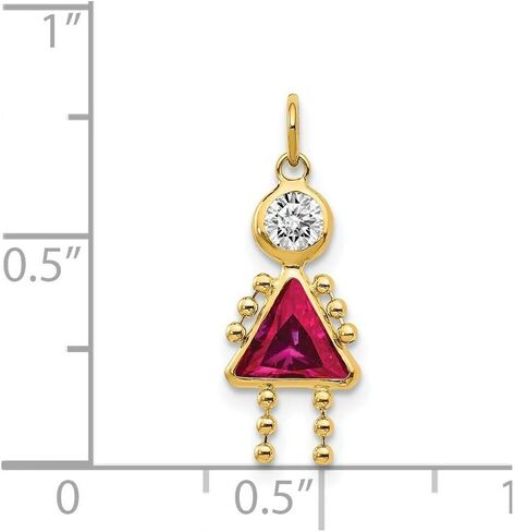 Roy Rose Jewelry 10K أو 14K Gold Gold Goldstone Kids Boy Boy Charm arndant for Necklace - All and in Kuwait