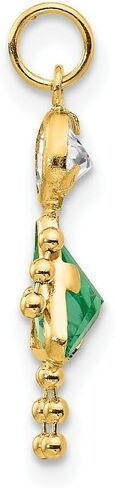 Roy Rose Jewelry 10K أو 14K Gold Gold Goldstone Kids Boy Boy Charm arndant for Necklace - All and in Kuwait