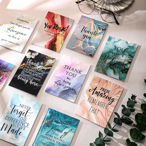 Zhanmai 30 Piece Mini Inspirational Notebooks Bulk Gulk Employ Ederging Higds Procivational Notepads شكرًا لك على هدايا تقدير النساء لممرضة المتطوعين المعلمين in Kuwait