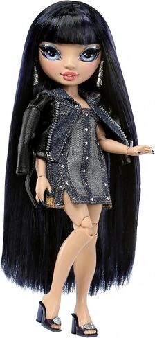 Rainbow High Kim- Denim Blue Fashion Doll. Fashionable Outfit & 10+ Colorful Play Accessories. Great Gift for Kids 4-12 Years Old and Collectors. in Saudi Arabia