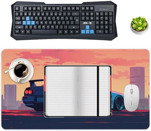 JDM Car Desk Mats on Top of Desks Pad Japanese Large Mouse Pads Gaming Cool R34 JDM Car Japanese Anime Big Mousepad for Desktop Keyboard Computer Mat 30x60cm in Saudi Arabia