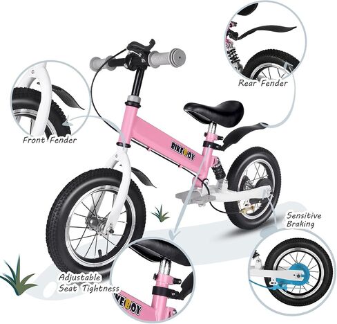 Balance Bike 2 in 1 ، الاستخدام المزدوج لدراجة توازن بين الأطفال ودراجة الأطفال ، 12 14 بوصة لمدة 2-6 سنوات ، مع امتصاص الصدمات والمصدات والدواسات والعجلات المساعدة in Kuwait
