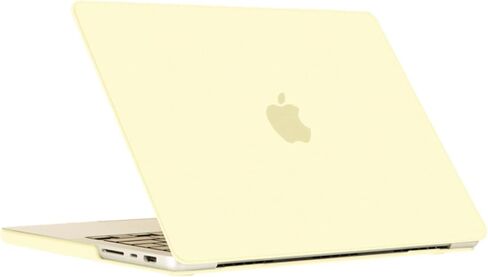 Se7enline Compatible with 2021-2024 MacBook Pro 14 inch Case Hard Shell Laptop Cover for 14-inch MacBook Pro Model A2442 A2779 A2918 A2992 A3112 A3401 M4 M3 M2 M1&Keyboard Skin,Mellow Yellow in Saudi Arabia