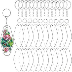 90pcs acrylic blanks key key kit ، بما في ذلك 30pcs Motel Hotel Fore Retro acrylic Board ، و 30pcs حلقات مفاتيح مفاتيح وخواتم قفزة 30pcs لصياغة Cricut صياغة زخرفة فينيل زخرفة DIY Make -keychain