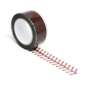 Honbay 1.89 Inch 153 Yards Baseball Stitch Tape Decorative Adhesive Baseball Tape Sports Ball Baseball Pattern Stitching Tape Creative Packing Seam Tape for Crafts Bag Box Wrapping Decorations