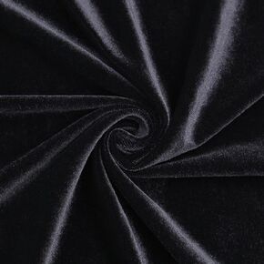 Stretch Velvet Fabric by The Yard Soft for Sewing, Costume, Upholstery, Crafting Projects(Ivory,2 Yard)
