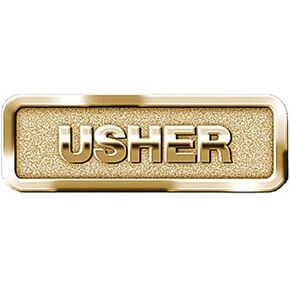 1 X Usher Badge, Brass